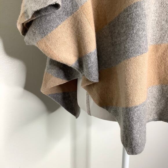 Note di Anita Tan Gray Checkered Dolman Sleeve Mock Neck Sweater One Size - Picture 3 of 7